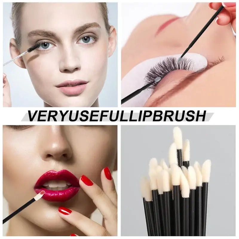 Makeup application brushes.