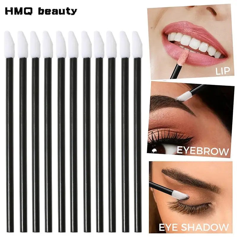 Applicator wands for makeup application.