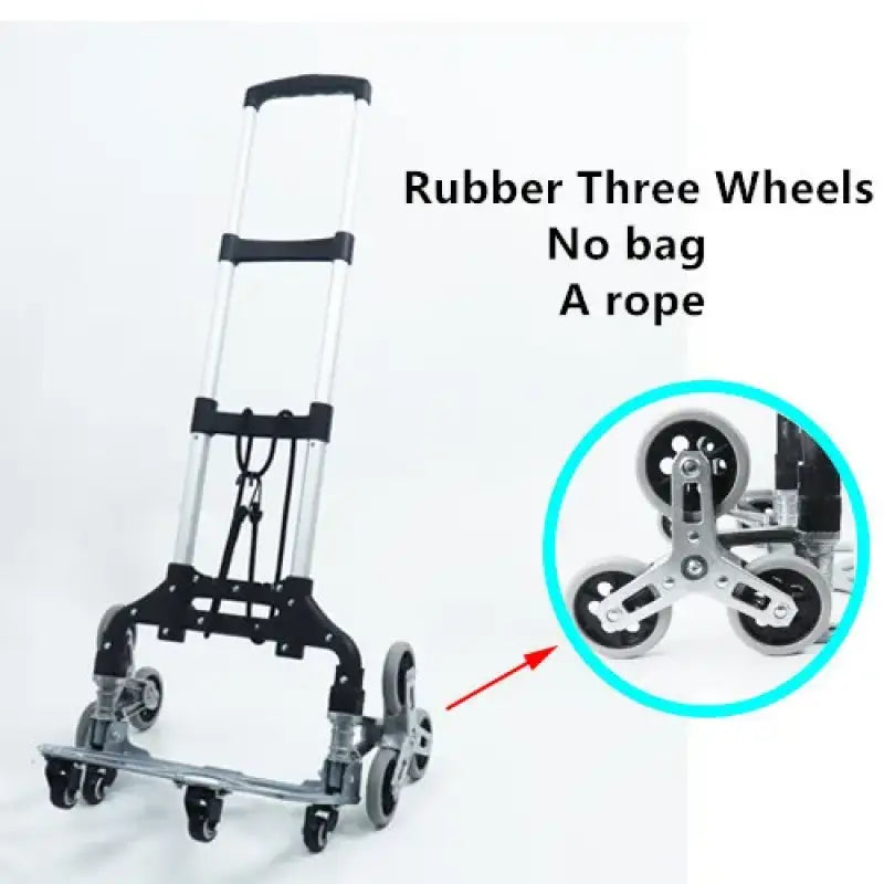 150KG All Terrain Stair – Folding Hand Trolley with Bungee Cord for Cargo Transport 4 Types - 04 / CHINA