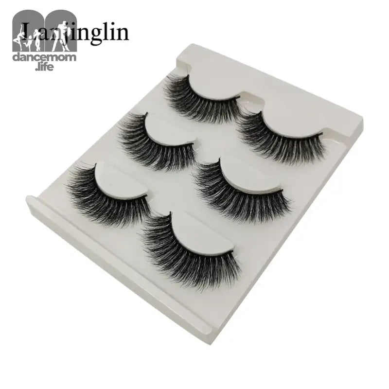 Five pairs of false eyelashes.