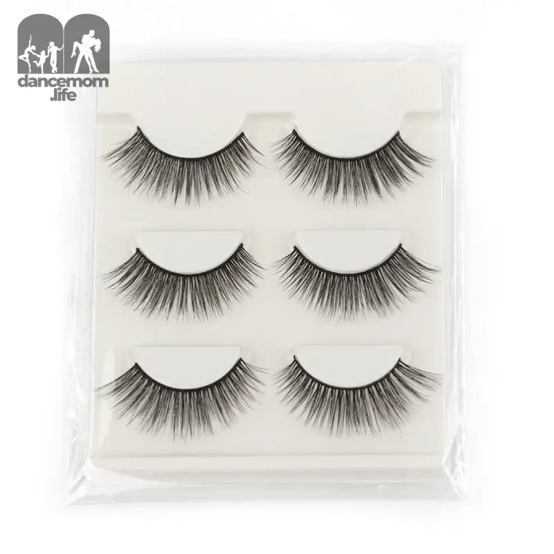 Packaged false eyelashes.