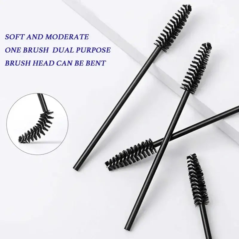 Black mascara wands.