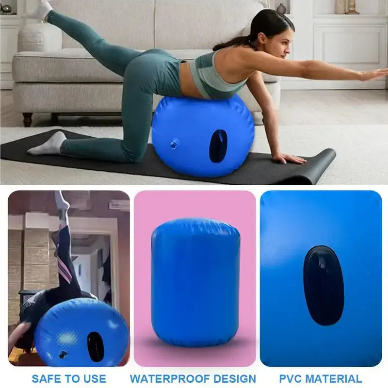 50x70cm Inflatable Air Roller – Gymnastics AirTrack Barrel for Home Fitness & Tumbling