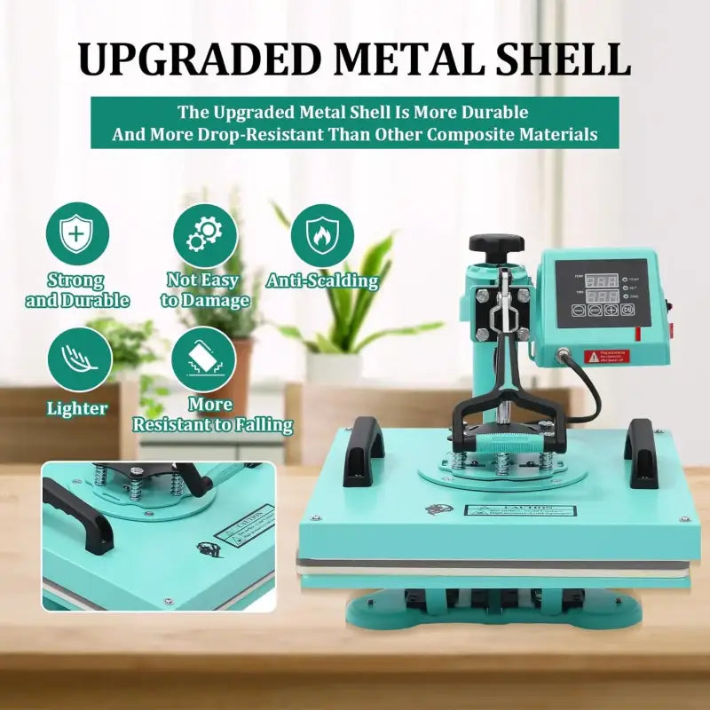 6-in-1 Heat Press Machine 15’’x15’’ Digital Sublimation Combo for T-Shirts Bags Caps Mugs & More - United States