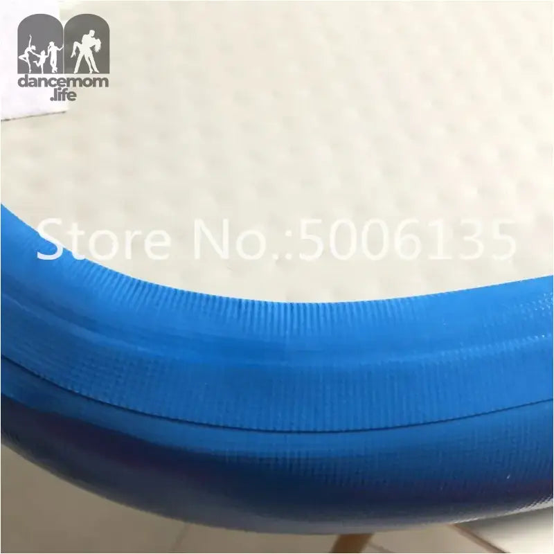 Blue inflatable ring.