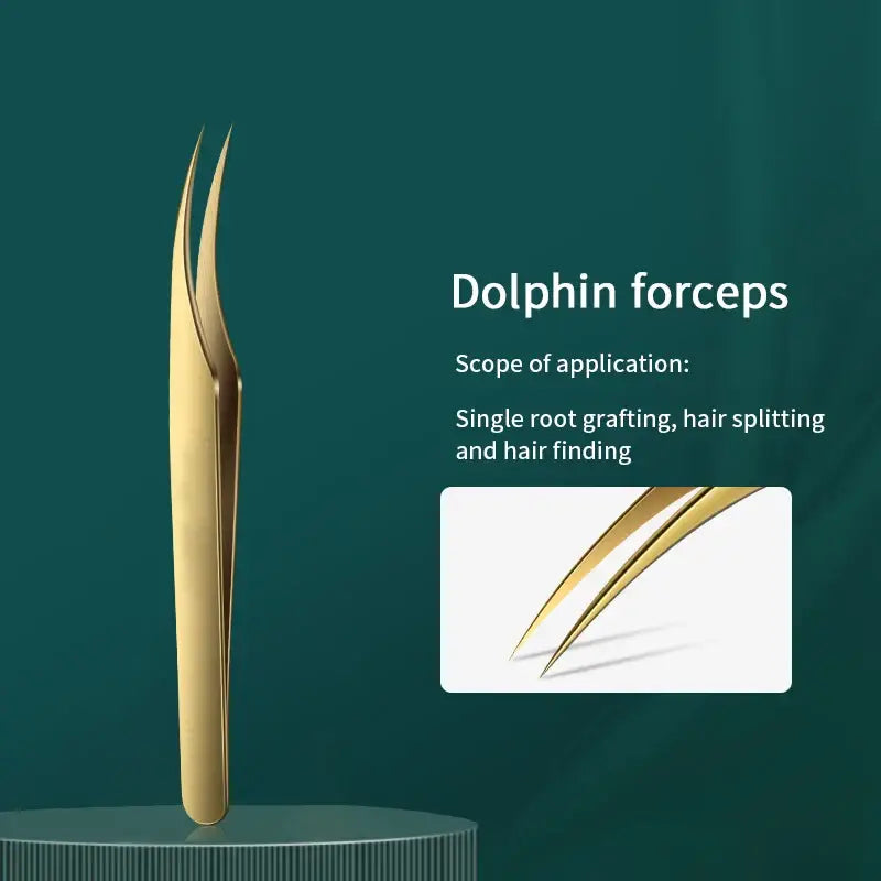Golden dolphin forceps.