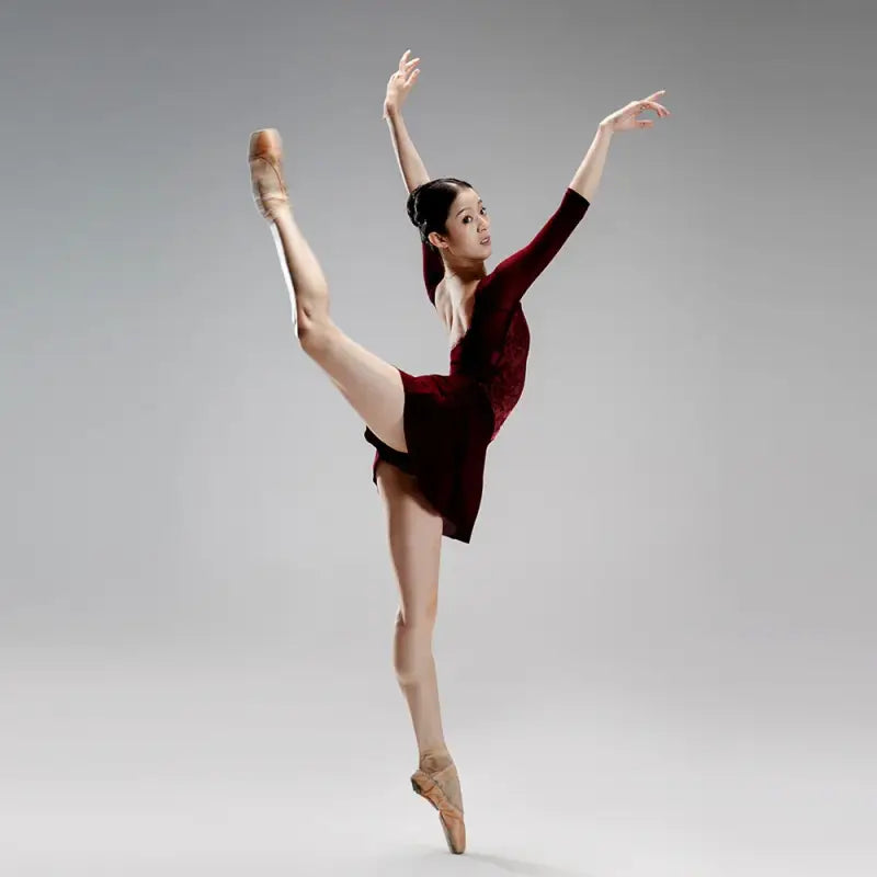 Ballet Leotards for Women Lace Rhythmic Gymnastics - Adult Practice Ballet Stage Costume in White