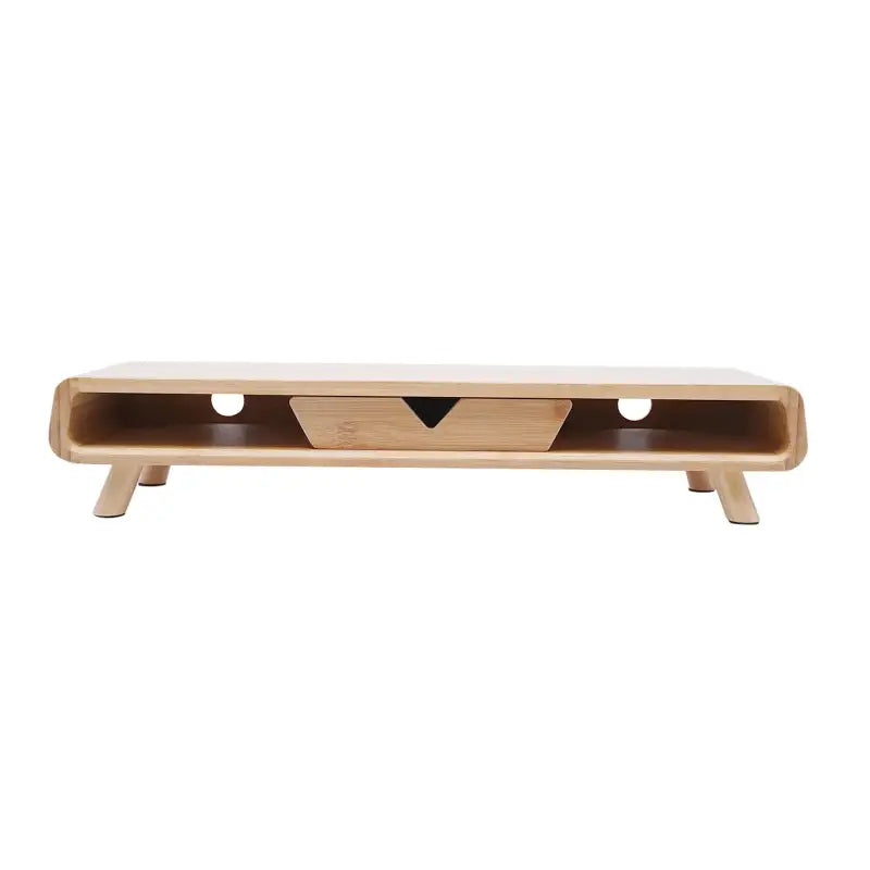 Wooden TV stand with drawer.