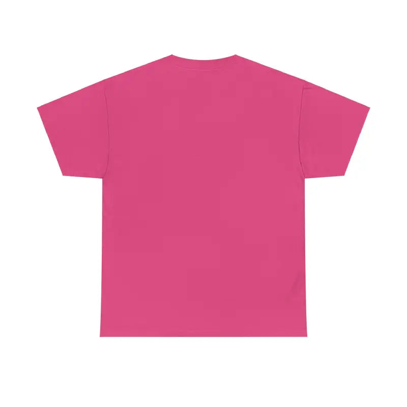 Pink t-shirt with short sleeves.