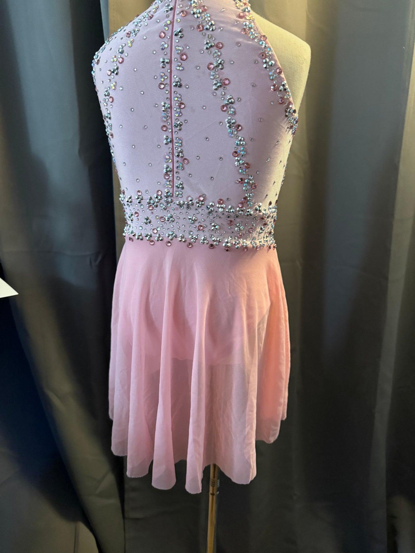 Blush Reverie – Pink Chiffon Lyrical Dance Costume (Size 6)
