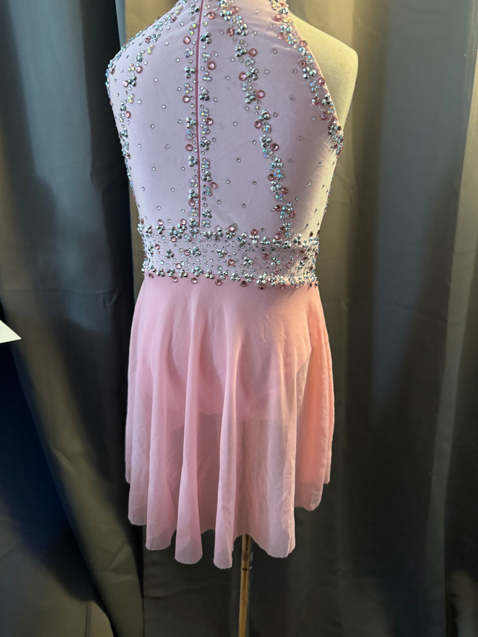 Blush Reverie – Pink Chiffon Lyrical Dance Costume (Size 6)