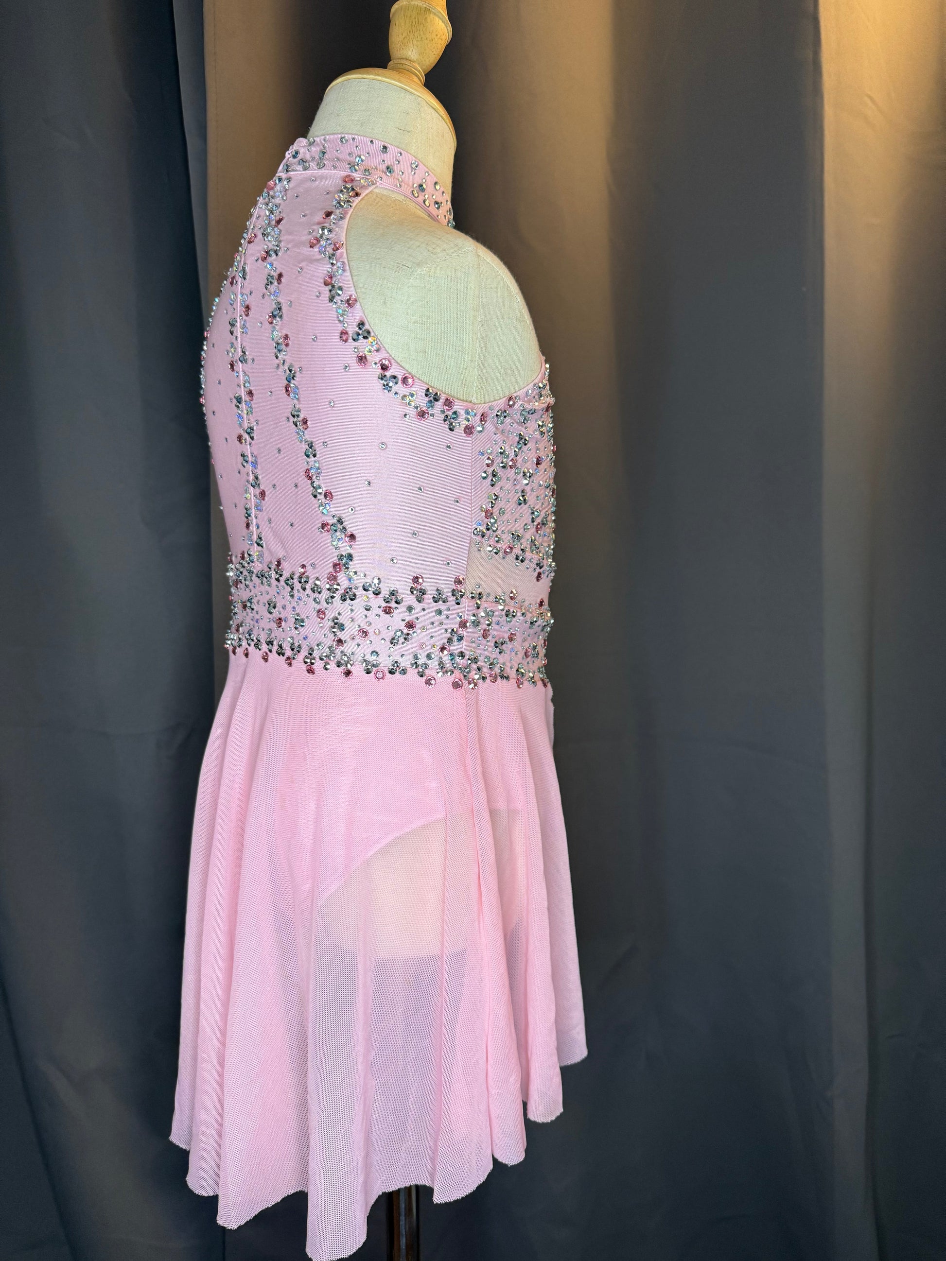 Blush Reverie – Pink Chiffon Lyrical Dance Costume (Size 6)