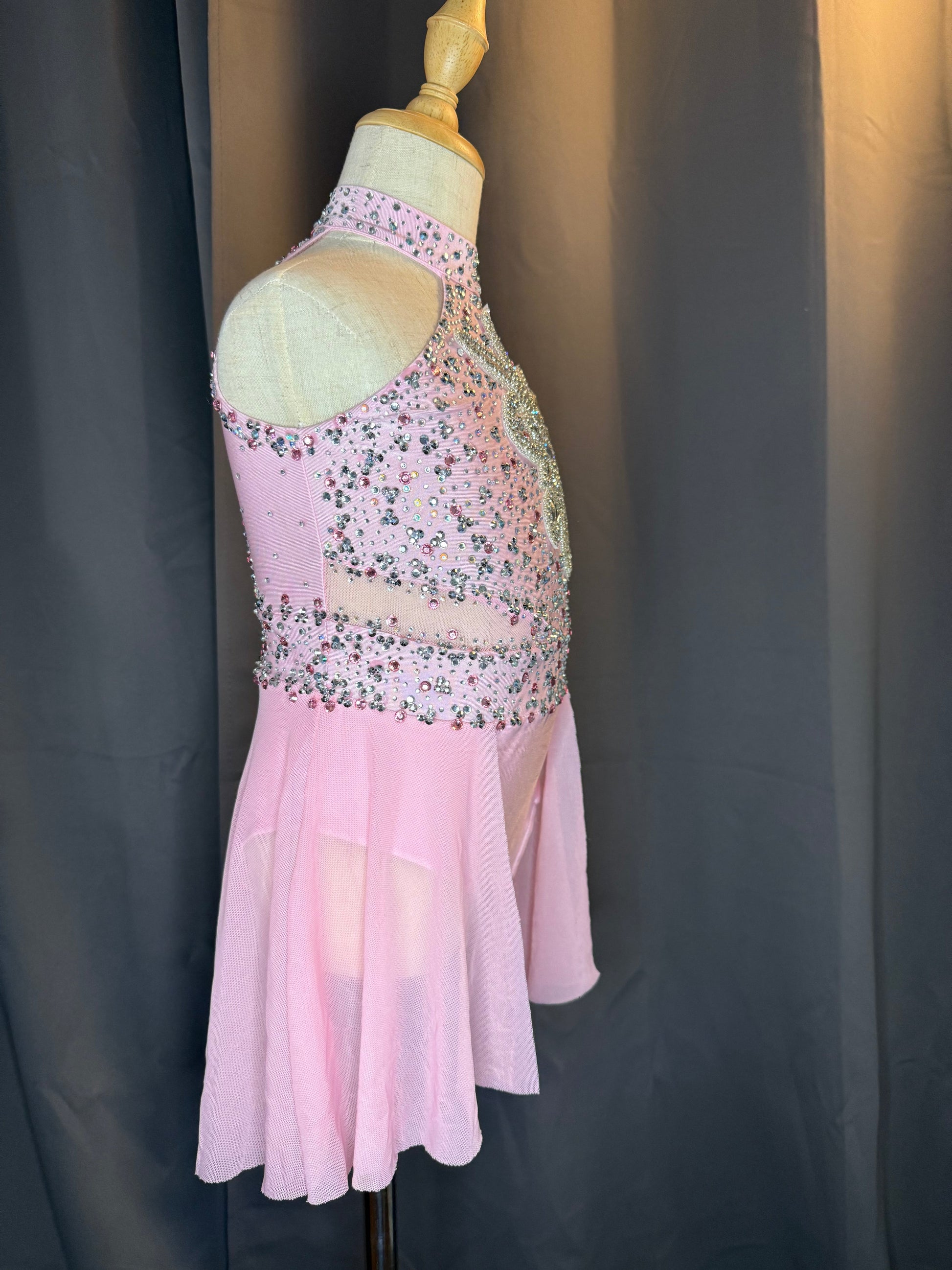 Blush Reverie – Pink Chiffon Lyrical Dance Costume (Size 6)