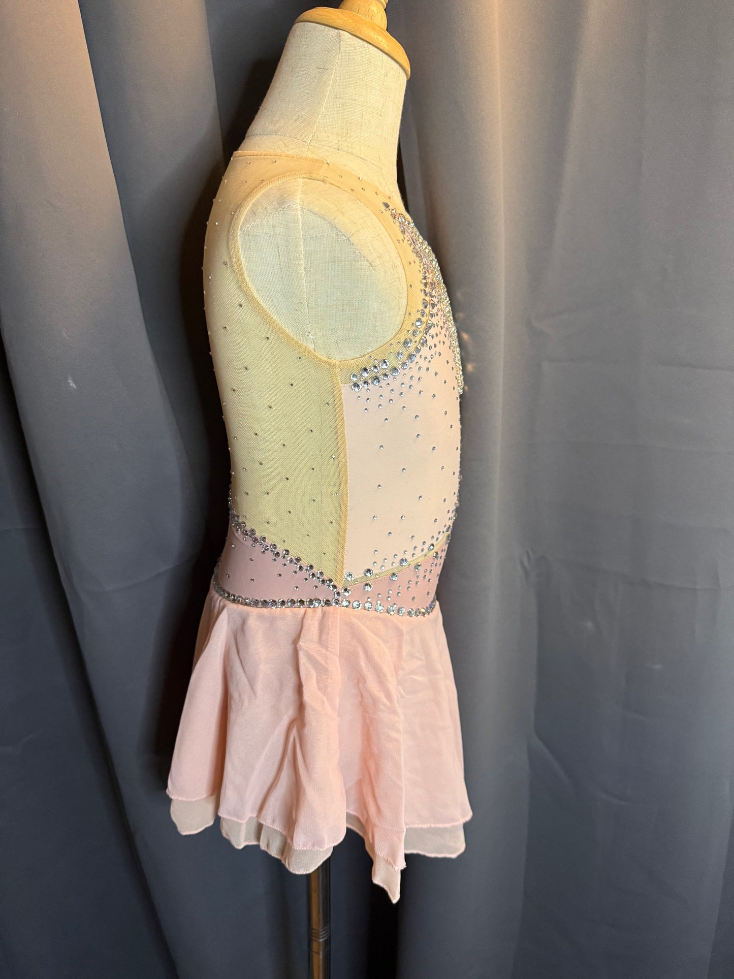 Crystal Ballerina – Pink Crystal-Embellished Dance Costume (Size 6)
