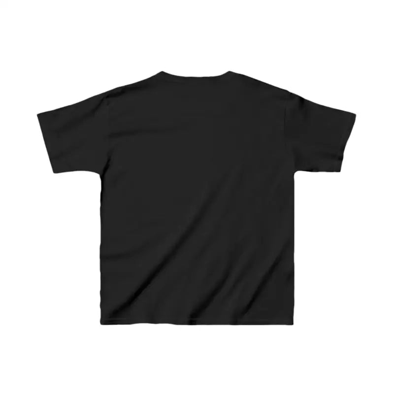 Black t-shirt with short sleeves.