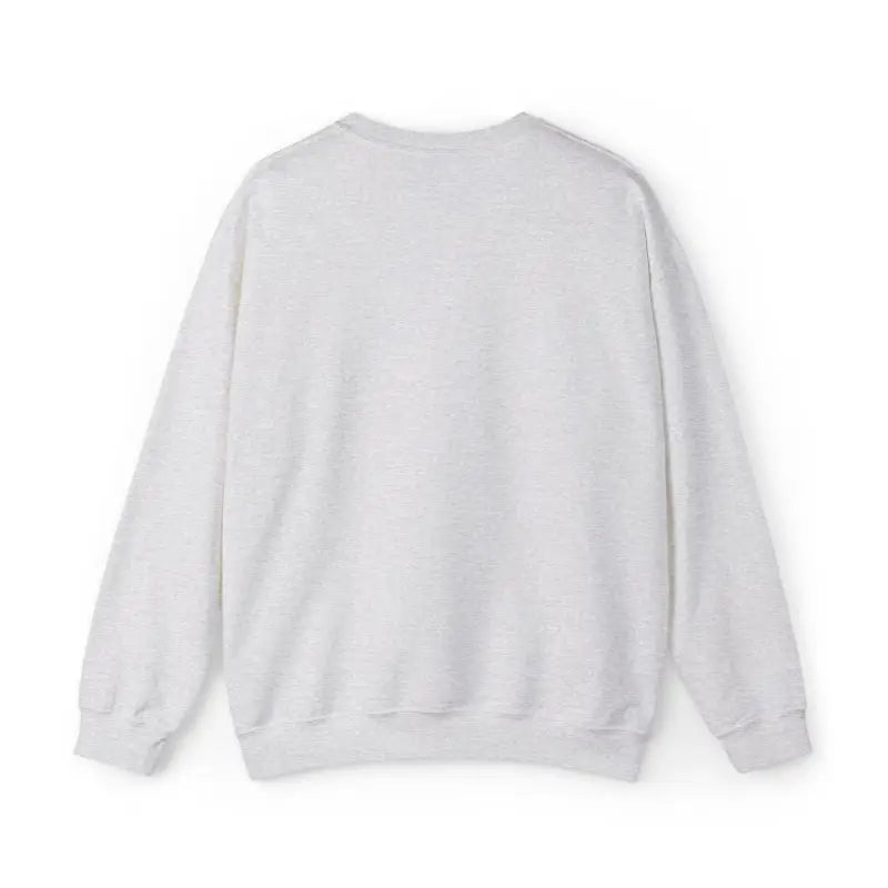 Plain white crewneck sweatshirt.