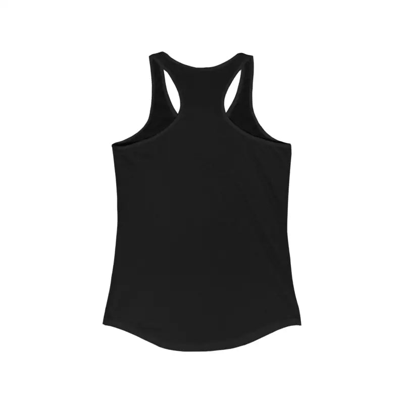 Black racerback tank top.