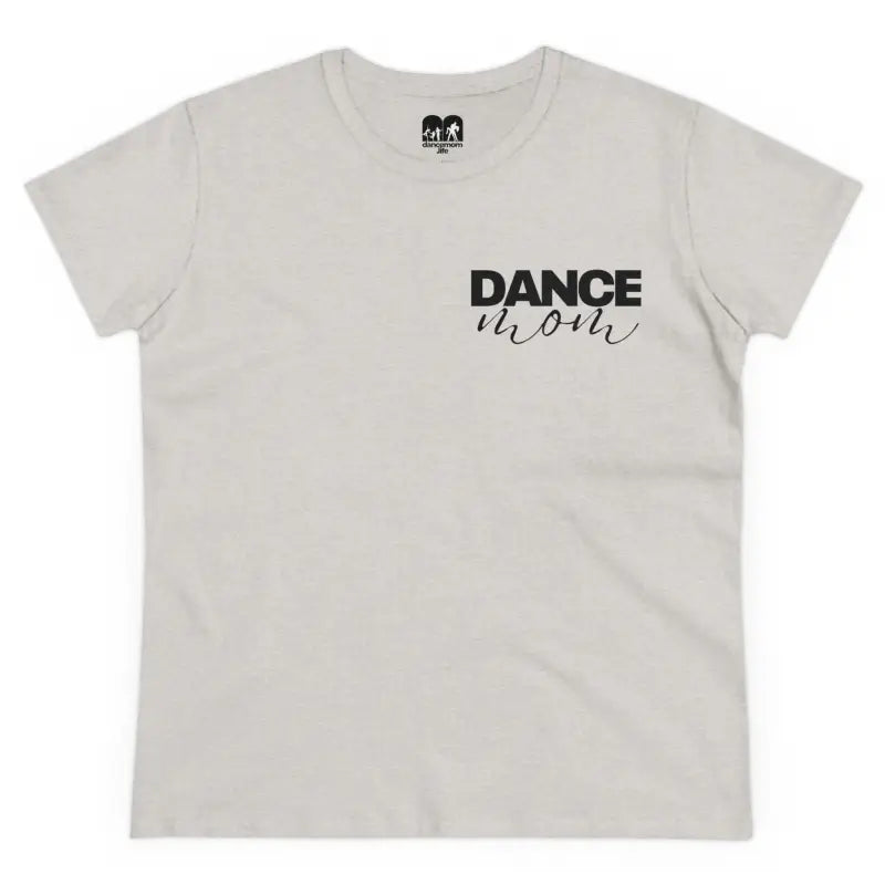 White t-shirt with ’DANCE’ text printed on the front.