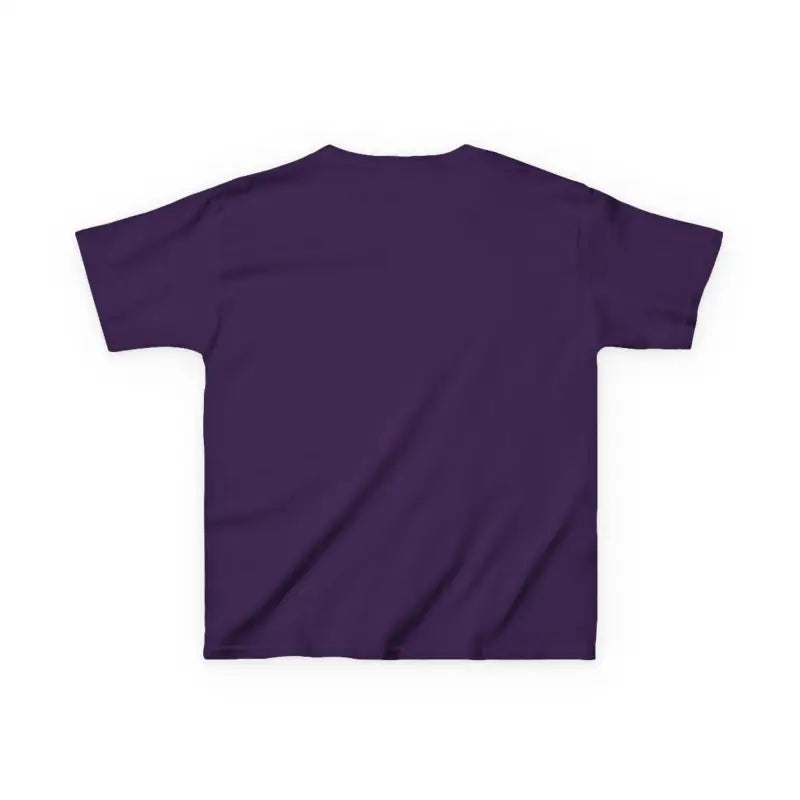 Plain purple t-shirt with short sleeves.
