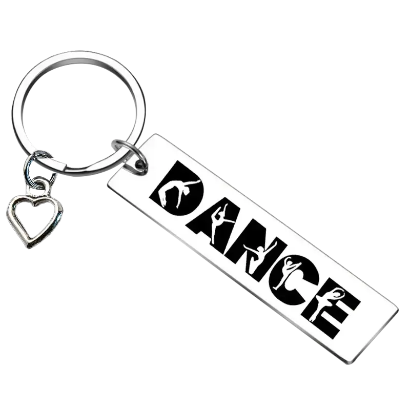 Dance-themed keychain.