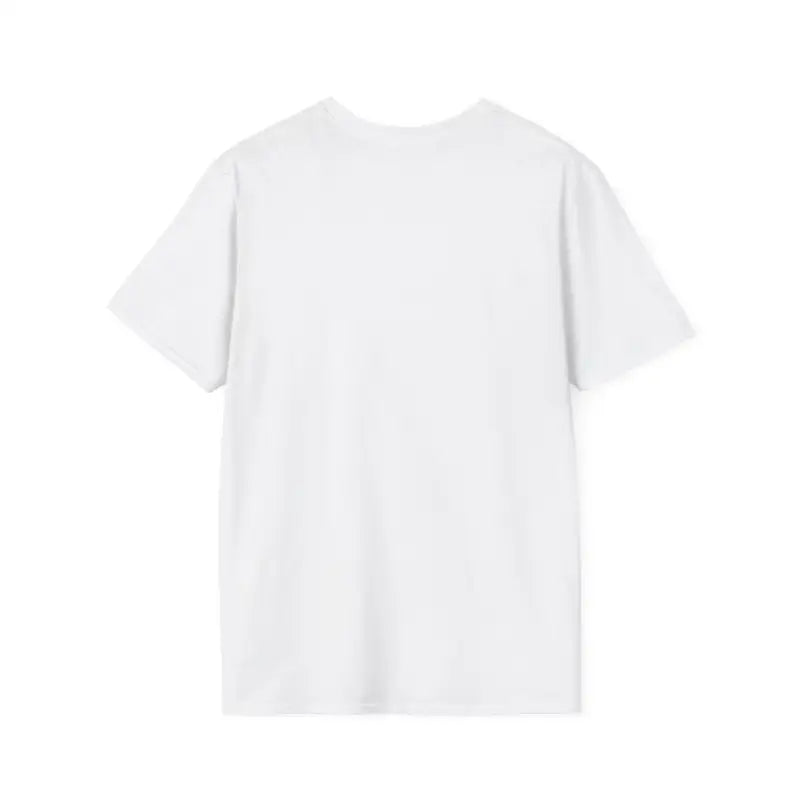 Plain white t-shirt with short sleeves.