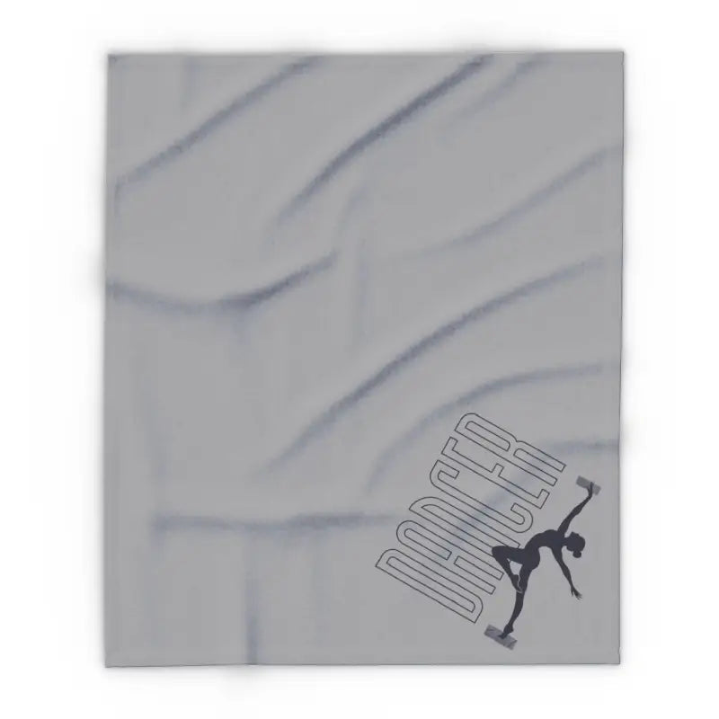 Grey textured wall panel with ’DANCER’ text and a silhouette of a dancer figure.