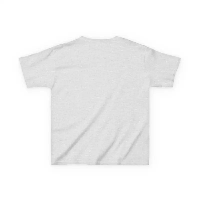 Plain white t-shirt with short sleeves.