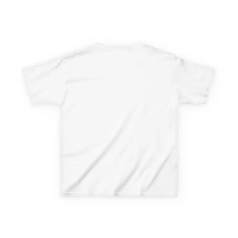 Plain white t-shirt with short sleeves.