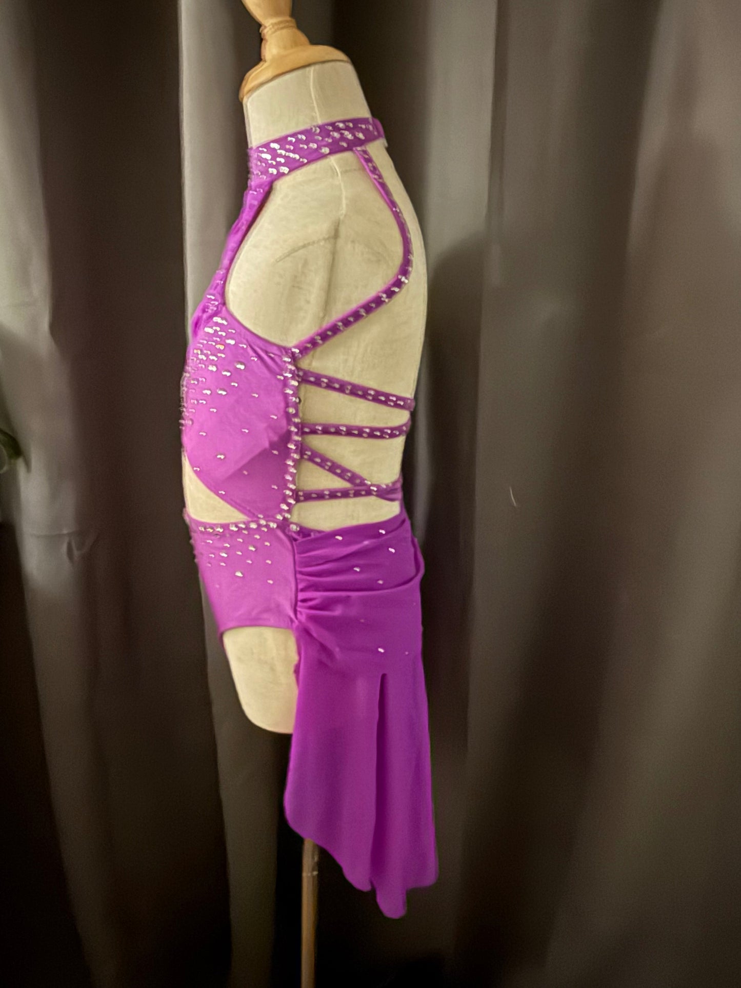 Enchanted Violet – Purple Sparkle Lyrical Dance Costume (Size US 6)