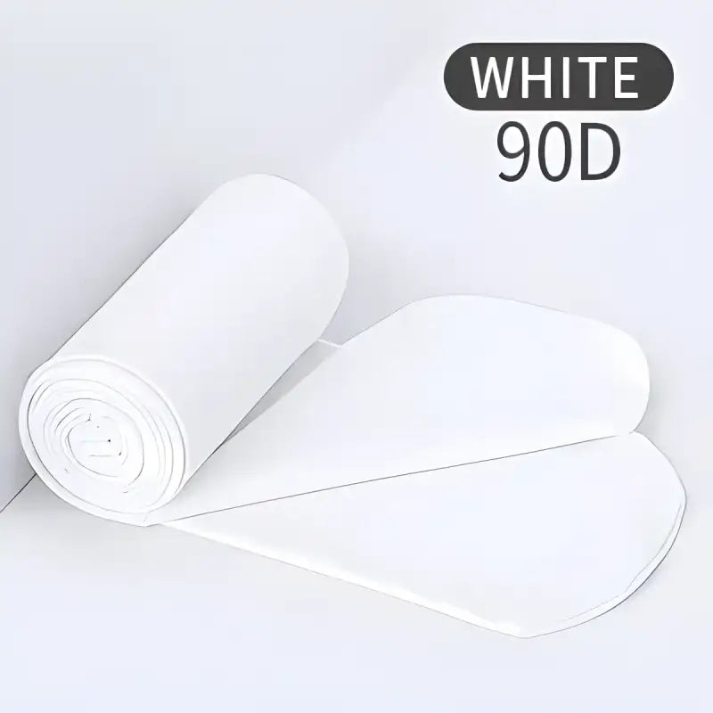 White rolled elastic fabric labeled ’90D’