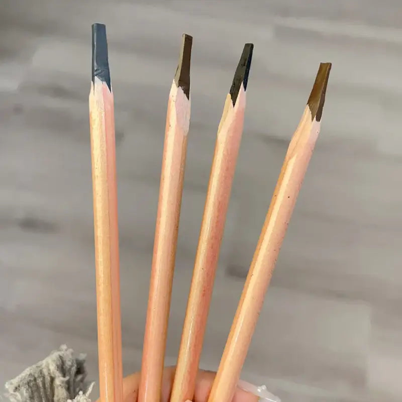 Four eyebrow pencils.