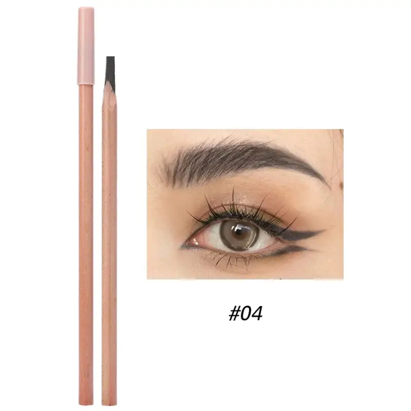 Eyeliner pencil and eye makeup.