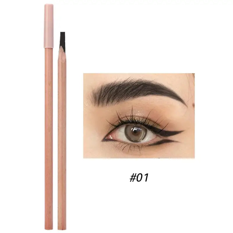 Eyeliner pencil and eye makeup.