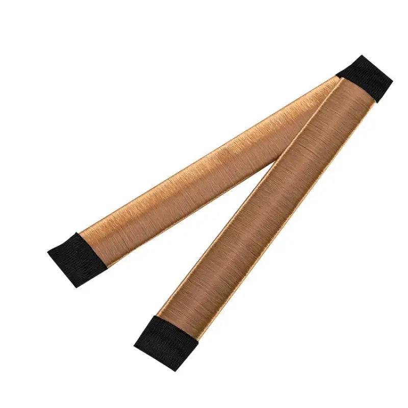 Brown hair styling tool.