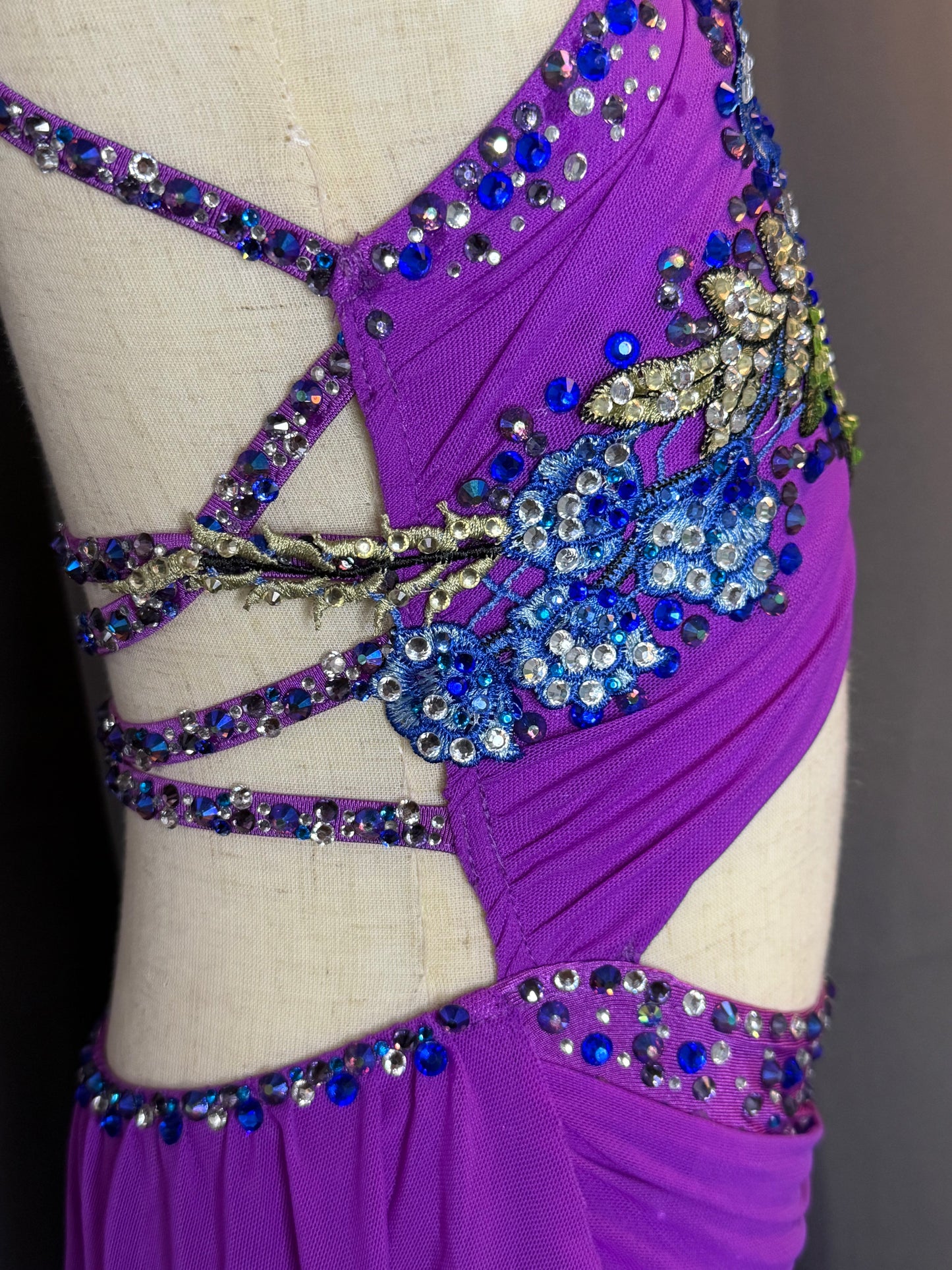 Twilight Serenade – Child Small (US 6) Purple & Blue Lyrical Dance Costume