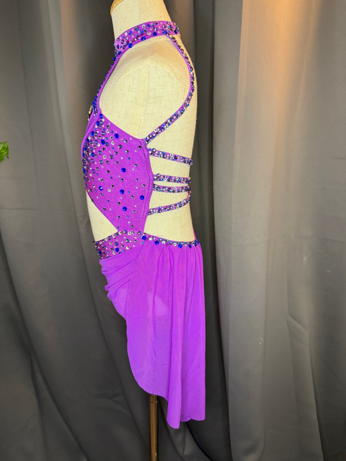 Twilight Serenade – Child Small (US 6) Purple & Blue Lyrical Dance Costume