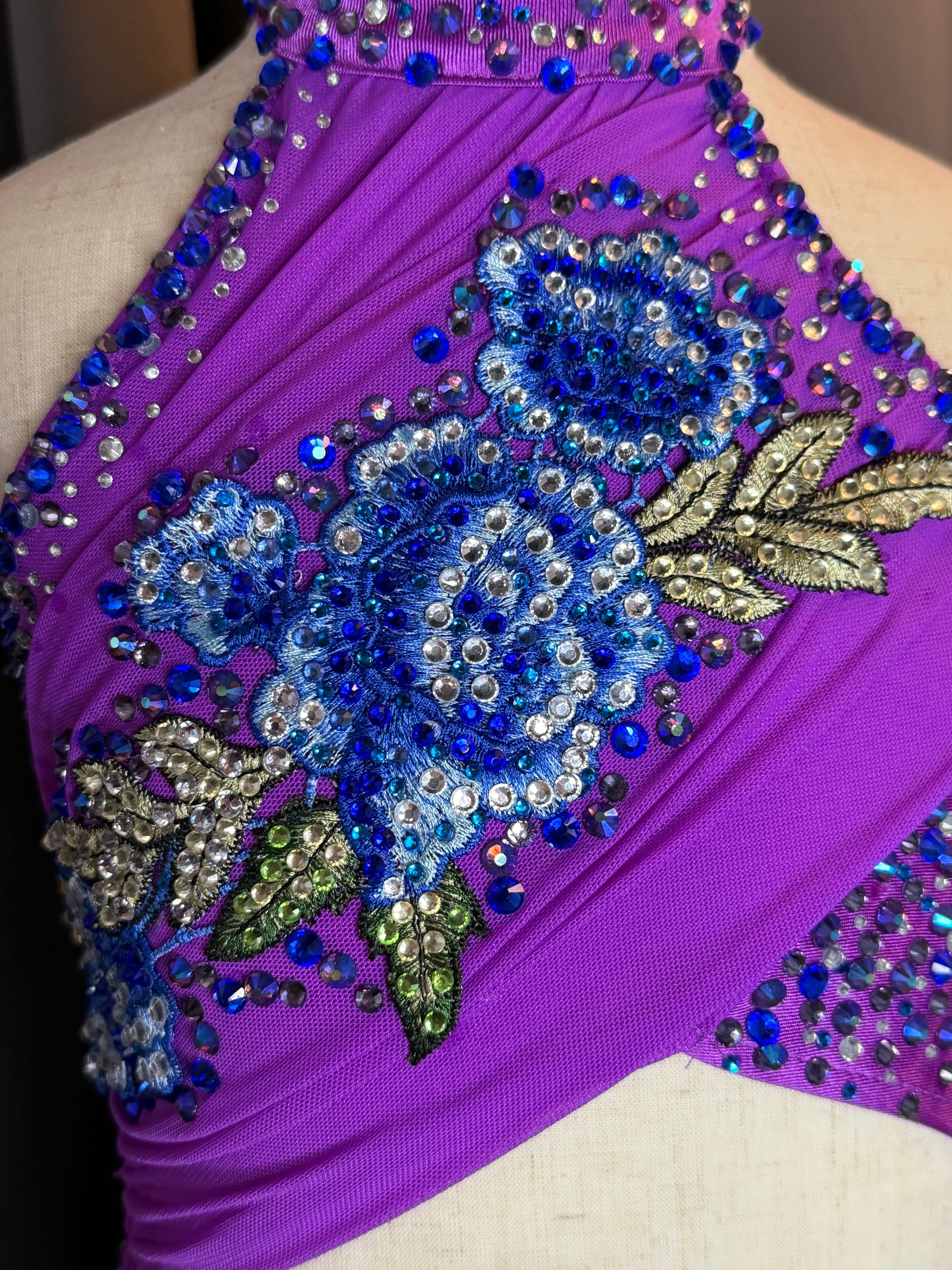 Twilight Serenade – Child Small (US 6) Purple & Blue Lyrical Dance Costume