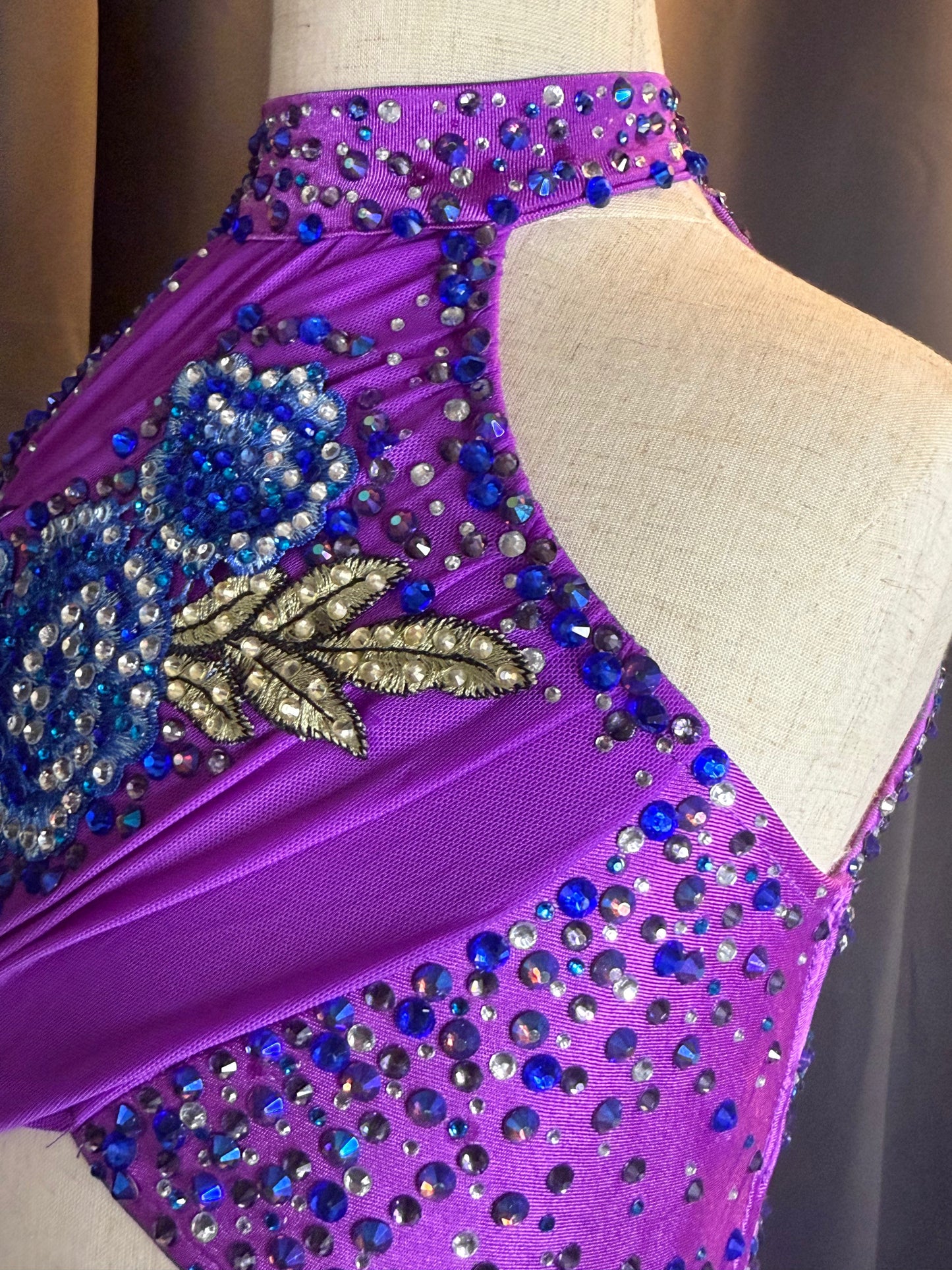 Twilight Serenade – Child Small (US 6) Purple & Blue Lyrical Dance Costume