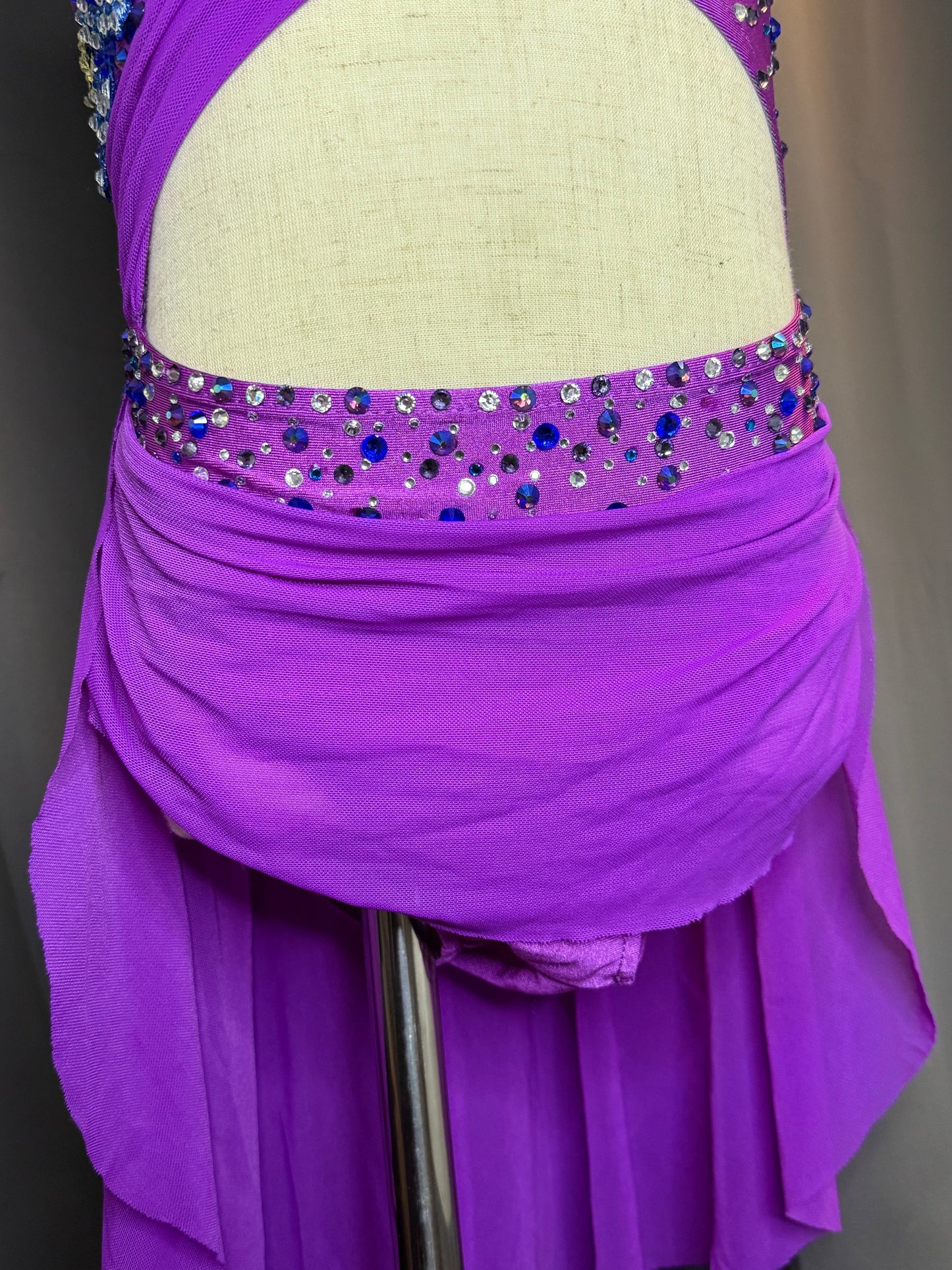 Twilight Serenade – Child Small (US 6) Purple & Blue Lyrical Dance Costume