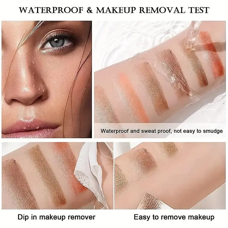 Waterproof and easily removable makeup.