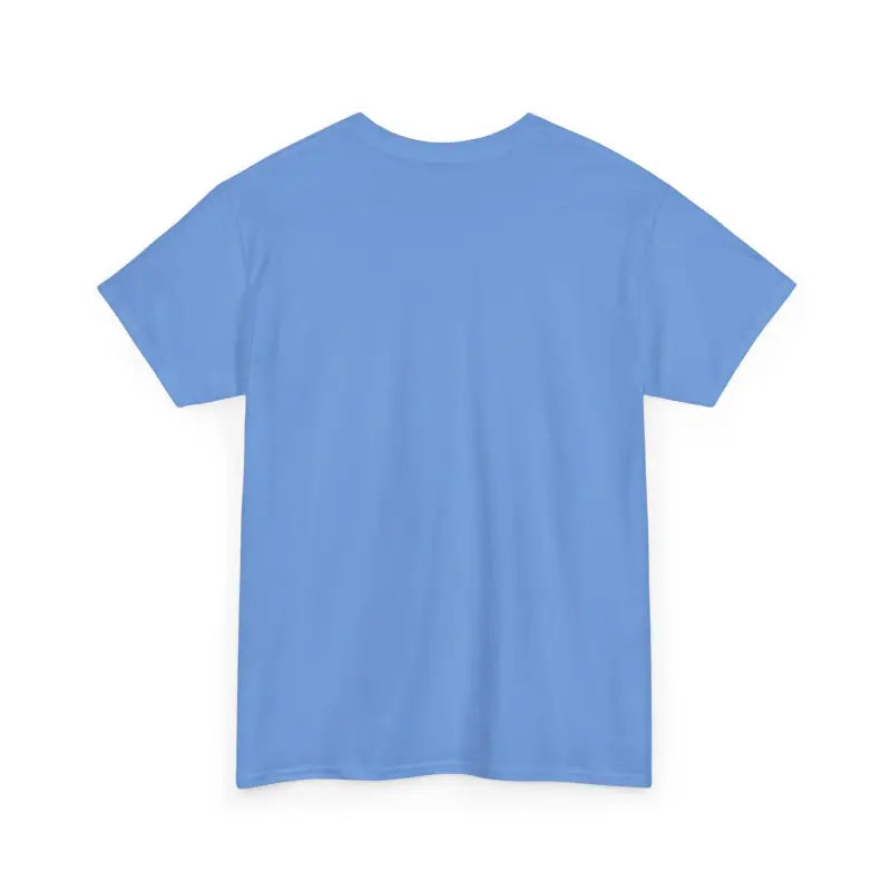 Light blue t-shirt with short sleeves.