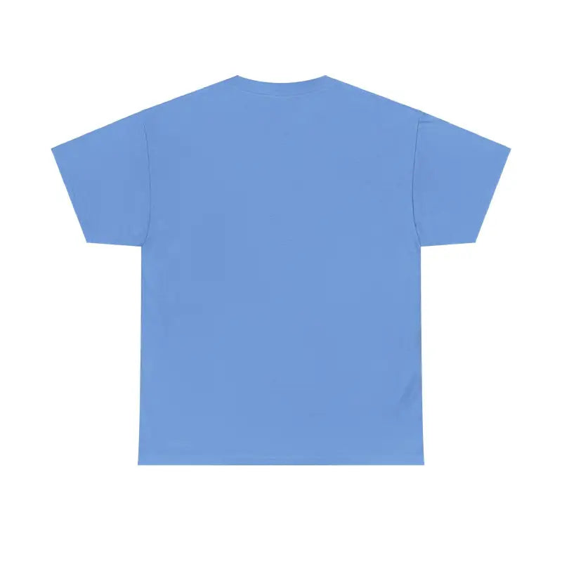 Light blue t-shirt with short sleeves.