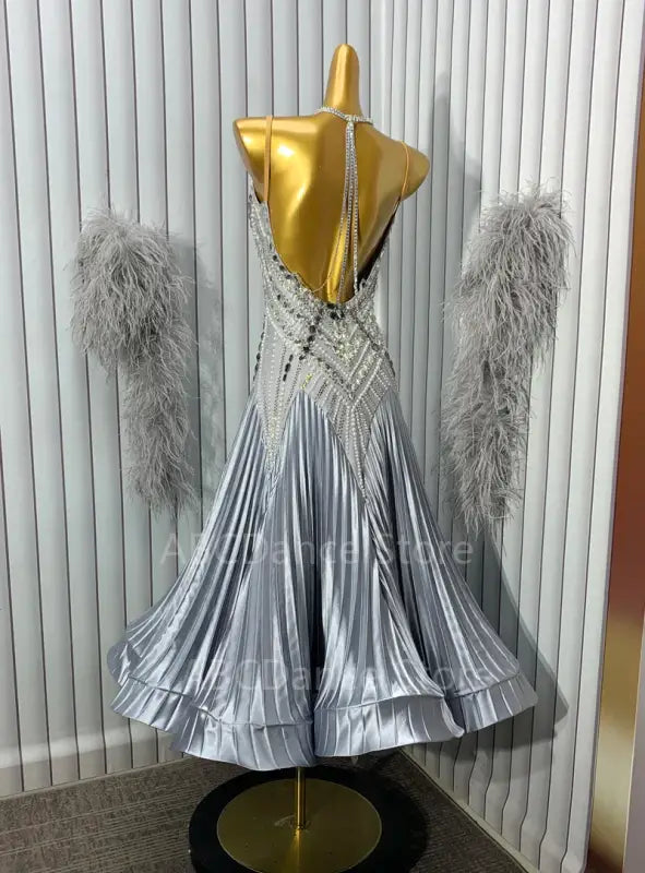 Women’s Ballroom Dance Dress – Smooth Tango Waltz Swing Competition Costume