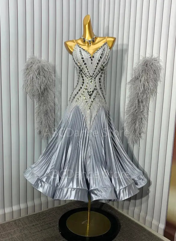 Women’s Ballroom Dance Dress – Smooth Tango Waltz Swing Competition Costume