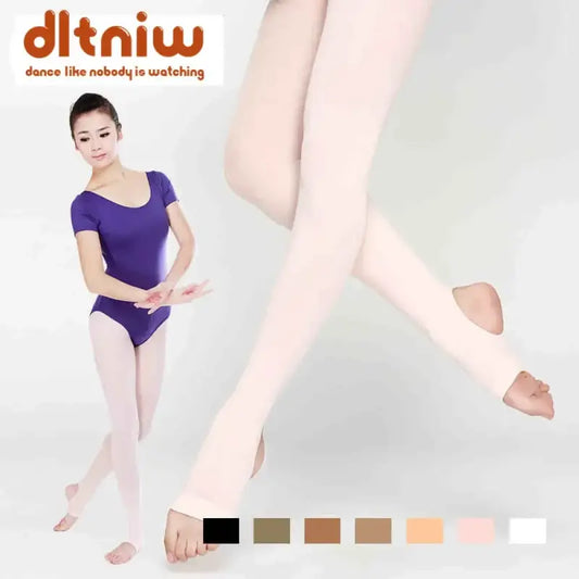 Ballet dance tights in various skin tone color options.
