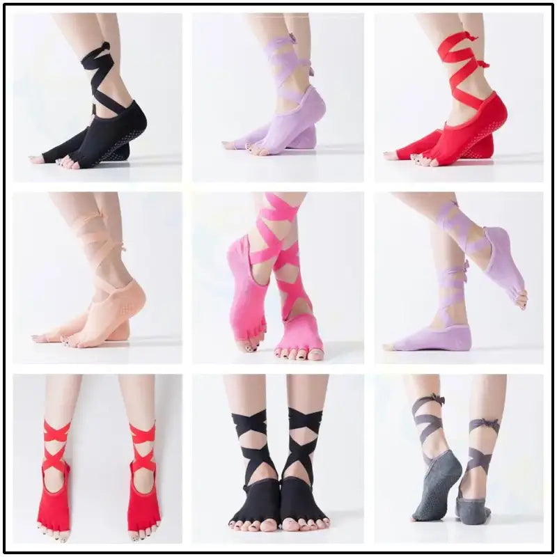 Ballet-inspired yoga socks.