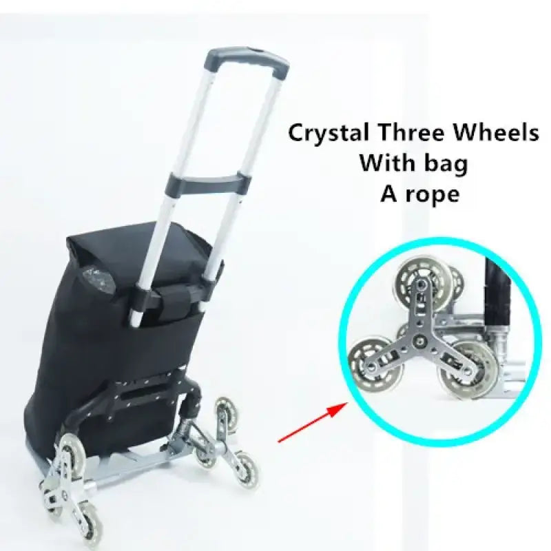 150KG All Terrain Stair – Folding Hand Trolley with Bungee Cord for Cargo Transport 4 Types - 02 / CHINA