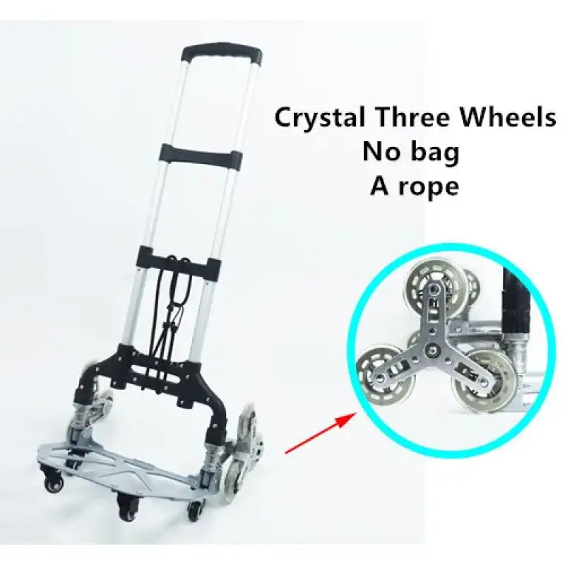 150KG All Terrain Stair – Folding Hand Trolley with Bungee Cord for Cargo Transport 4 Types - 03 / CHINA
