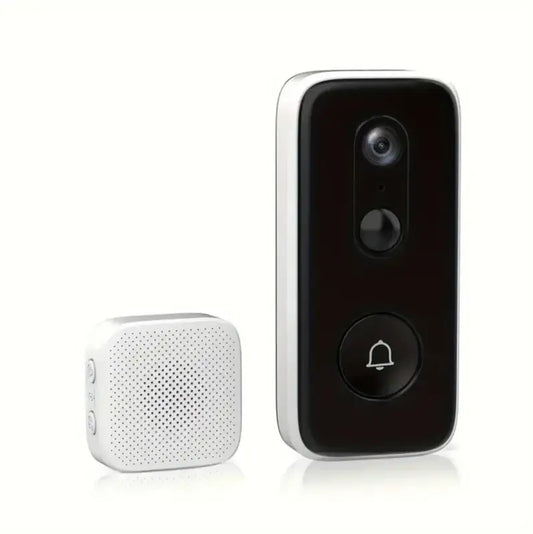 2K Wireless Doorbell Camera Intelligent Visual Doorbell Home Intercom HD Night Vision 2.4GWiFi Rechargeable Security