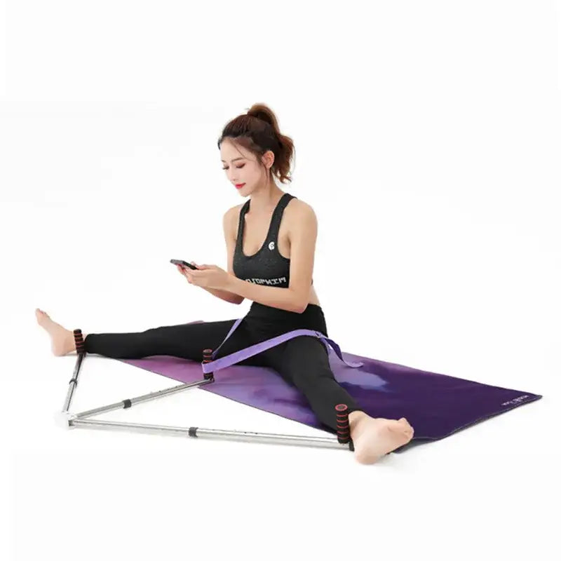 Leg stretching machine.